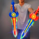 SHANYE Sword Luminoso de Shanye La espada brillante es la espada brillante Glitter Glitter Soft Glue Soft Glue Simulada Plasa de plástico Pistola Light Gun Batter