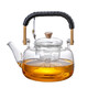 Teapot set household tea making and boiling tea set teapot glass tea infuser household large capacity teapot lifting kettle tied rope tea lifting kettle 1000ml