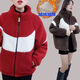 SVDP NEU NEUER WINTER TOP MIDERLE MENDE UND ELGERLE DAME DAME FLAUS MODE MOTER PLUSH LOSS Dicked Körnige modische Jacke X-679- [rot] Einseitige Jacke M 85-100Jin [Jin ist gleich 0,5 kg]
