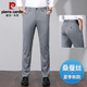 Pier Cardin high-end mulberry silkworm ice silk casual pants for men in summer ultra-thin style ice-cold trousers for men straight loose business commuter men pants Navy blue [Mulberry silk/thin style] 32 [170-180cm/130-140Jin [Jin equals 0.5 kg]]