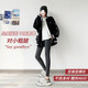 2024 new autumn and winter brushed ribbed leggings for women that can be worn outside high-waisted slim-fitting high-elastic warm trousers black-brushed style one size fits all 80-125Jin Jin is equal to 0.5 kg