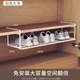 Ou Runzhe Folding Shoe Rack Free of Installation Door Shoe Cabinet Hanger Layered Partition Shoe Holder Basket Storage Rack 60cm White