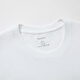 LIMENG men's and women's plain 180g cotton short-sleeved T-shirt round neck loose T-shirt bottoming shirt white XL