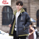 An Chuxia youth fake two-piece cotton coat for boys winter junior high school students loose warm big children's cotton coat men's jacket 6182 black and green (thickened and warm) quality assurance M M (80-Jin Jin is equal to about 0.5 kg)