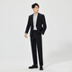 Lilang Shopping Mall Same Style Suit Men's One Button 2025 Spring Light Suit Western Business Men's Suit Black (25CXF043SA) 180A