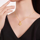 Safir's birthday gift 18K gold pendant for women lucky four-leaf clover color gold inlaid stone pendant for girlfriend gift single pendant