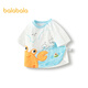 Balabala baby t-shirt baby tops girls clothes boys short sleeves 2025 summer clothes cute and cute 208225117201