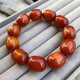 DYN natural old beeswax date bead bracelet two-color red skin chicken oil red beeswax bucket bead bracelet men's and women's amber