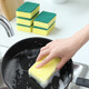 Dishwashing Sponge Cleaning Cloth Sponge Household Cleaning Kitchen Magic Dishwashing Cloth 3 pieces