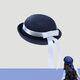 Lu Shanwu small round hat Japanese sailor hat jk uniform couple college style bow ribbon casual and versatile cyan streamer (picture 2)