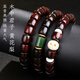 Yueyin Baichuan Huanghuali Bracelet Oil Pear Old Material Buddha Bead Bracelet Jasper Model About 8*10mm