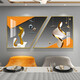 Lumière de luxe restaurant peinture décorative moderne minimaliste salle à manger suspendus peinture table à manger fond mur combinaison créative cristal porcelaine peinture TXMG12119 50*60*2/deux pièces combinaison 50*100 texture argent 3
