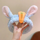 Dai Yan's new cartoon headband for face washing, Internet celebrity female trendy facial mask for washing, wide-brimmed simple hair band, hair band, blue cat ears