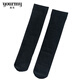 Yumeiluokou velvet mid-calf calf socks 3234 women's spring and autumn stockings, knee-protecting socks, over-knee socks, nude black stockings, mid-calf socks 3234# black, 3 pairs, one size fits all, 22-25cm