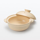 MUJI Eternal Ware Casserole, Stew Pot, Cooking Pot, Transparent Glaze, Household Soup Pot, Transparent Glaze/2~3 People/1600ml