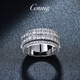 GsunG baby's breath ring platinum PT950 ring men's moissanite diamond ring rotatable platinum ring solid ring PT950 rotary moissanite diamond ring about 19 grams pre-order