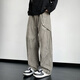 Pei Ke Chun Autumn Work Pants Boy Junior High School Élèves Handsome Casual Pantals Adolescents Big Children Pants Straight Pantals JMK9866 Black M 75 à 105 Jin [Jin est égal à 0,5 kg]