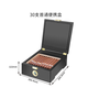 Double constant temperature mini cigar humidor, portable and refrigerated, business ammonia removal, car-mounted eggplant box, cedar wood bile, about 30 pieces of refrigerated portable eggplant style