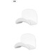 Dipur punch-free headphone holder headphone storage hook new ABS material fixed traceless glue dormitory hook white 2 pieces