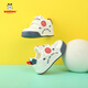 BOBDOG baby boy toddler shoes summer new style 1-3 years old soft-soled non-slip infant shoes single mesh breathable functional shoes 4 585 white blue (single mesh) size 18/shoe inner length 13cm