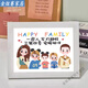 Women's Day Handmade Diamond Painting Gifts for Mother Children's Diamond Stickers Mother's Day DIY Materials 6173 Happy Home [Wooden Frame + Tools]