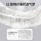 OUYUN Baby Gauze Diaper Pantalon Urine lavable UNINE NOUVEAU bébé intégré de poche fixe fixe Sous-vêtements anti-fuite anti-côté Fuise anti-côté [Antibactérienment à 7 niveaux] Spaceship de carottes 4 packs L Code 44x43cm (2-6 mois 10-18jin [Jin est égal à 0,5 kg]))