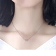 Saturday Fortune 950 platinum small waist necklace women's clavicle chain 520 birthday gift for girlfriend, platinum suitable for platinum