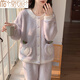 Modal Coral Velvet Pyjamas für Frauen im Herbst und Winter und Samt verdickte Strickjacke Set Sweet and Niedlichkeit