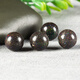 Knock knock love natural black opal color opal loose beads round beads single bracelet bracelet separated beads earrings pendant with beads jewelry material 6mm/piece
