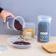 Plastic sealed jars dry goods jars tea household transparent jars kitchen grain storage box storage jars sealed jars 2 pieces 1000ml