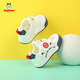 BOBDOG baby boy toddler shoes summer new style 1-3 years old soft-soled non-slip infant shoes single mesh breathable functional shoes 4 585 white blue (single mesh) size 18/shoe inner length 13cm