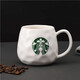 Starbucks (Starbucks) cup limited edition simple European water cup mug household ceramic cup small gift Starbucks style coffee cup breakfast p style (cup + spoon + bamboo lid) 450ml