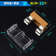 5*20 fuse holder direct insertion glass tube fuse BLX-A type A03-B3 fuse holder MF528 with line, transparent cover + yellow holder (10 pieces)