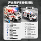FSYDFHB ambulance toy 120 children's alloy car doctor simulation rescue can open the door large size for boys and girls extra large ambulance five door/early education/car 1