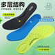 Bonnie family 2-pair sports insoles for men, breathable, sweat-absorbent, antibacterial, deodorant, mugwort, soft elastic shock-absorbing, long-lasting winter wear