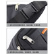 New style waist bag men's construction site multi-functional sports mobile phone cashier business waist bag water-repellent and wear-resistant crossbody chest bag black 4-layer/water-repellent
