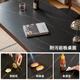 Genji Muyu solid wood slate dining table simple style home small apartment restaurant black walnut dining table 1.6 meters single table Jingxiangjia