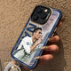 Xinni convient au c coérophe de téléphone mobile Ronaldo Gesture Apple 16pro / 14/13/12/11/15Promax / Anti-Fall 7p / xs Mobile Phone Color Color Silver Cherry Blossom Powder-Cy673c Ronaldo Mobile Phone Gesture Apple 14pro
