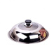 COOKER KING stainless steel pot lid household cooking pot lid 32cm 34cm frying pot lid universal transparent suitable for pots with inner diameter 36-37. 38 5cm