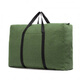 Extra large thickened canvas moving bag, large capacity portable storage bag for working students returning home, thickened canvas military green, extra large width 85cm, height 50cm, thickness 25cm