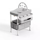 DEARVADER Diaper Table Baby Care Table Portable Multifunctional Foldable Bathable Baby Bed Diaper Changing Touch Table Luxury Model - Light Gray
