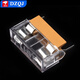 5*20 fuse holder direct insertion glass tube fuse BLX-A type A03-B3 fuse holder MF528 with line, transparent cover + yellow holder (10 pieces)