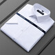 Camisa oficial de Yager Store Store Oficial de manga corta 2025 Summer de hombres New Business Casual Reta profesional sin planchar y Anti-Wrinking White [Blue and White Star] DX6630 38 100-120