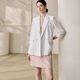 ROEYSHOUSE Luo Yi Suit Jacket Women's Summer Casual Thin Loose Professional Suit Top 11987 White XL
