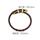 Chow Tai Fook Men's Adjustable Leather Strap Brown 25cm AX161