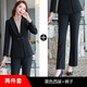 Purple charming high-end suit suit for women 2025 spring and autumn new style professional temperament formal goddess style suit fake two-piece jacket blue suit 3XL (recommended 130-140 Jin Jin equals 0.5 kg)