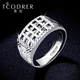 Ruofei platinum ring men's pt950 platinum men's ring glory men's ring domineering platinum ring trendy brand gift for boyfriend platinum 950 glory men's ring 11.8-12 grams