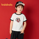 Balabala Disney IP children's clothing children's short-sleeved T-shirt cotton top baby summer clothes 2025 new style original white 10101 100
