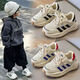 Rongxitu zapatillas para el tablero para niños 2025 zapatillas blancas pequeñas zapatillas de solas suaves 9901 metros negros 26 -31 box shole 60 pares