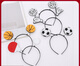Zi Jiafu Sports Games Basketball Headband Headwear Support Volleyball Football Table Tennis Hairpin Children's Children's Day Performance Headwear Props Football